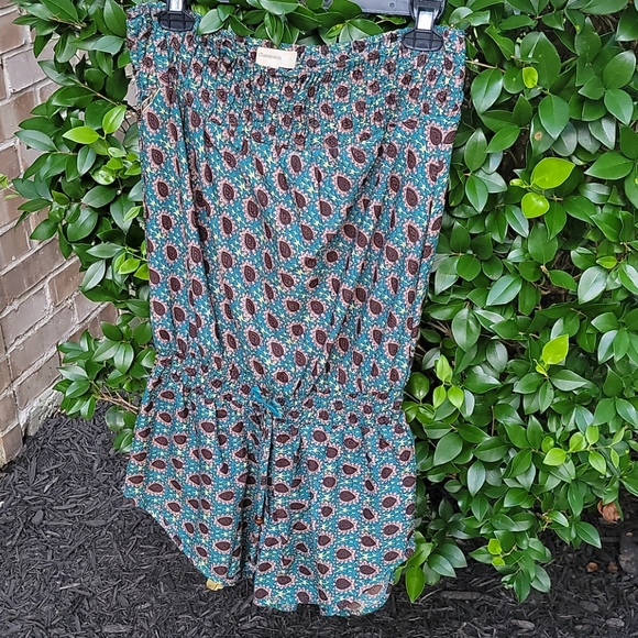 Strapless floral fall romper - Picture 3 of 4